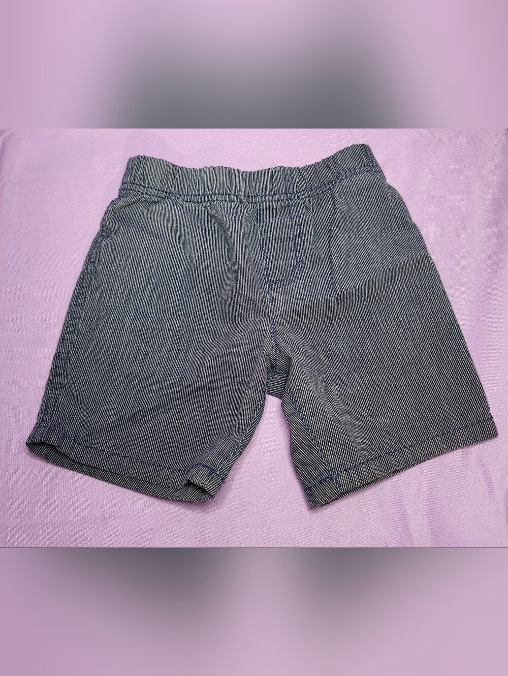 Levis Boy's Navy Pinstripe 2t Shorts